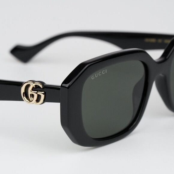 NEW Gucci GG1535S 001 Black Grey Women Geometric Sunglasses GG 1535S main image 6